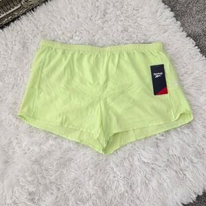 Reebok Run With It Shorts. Shadow Lime. Size XL. New.